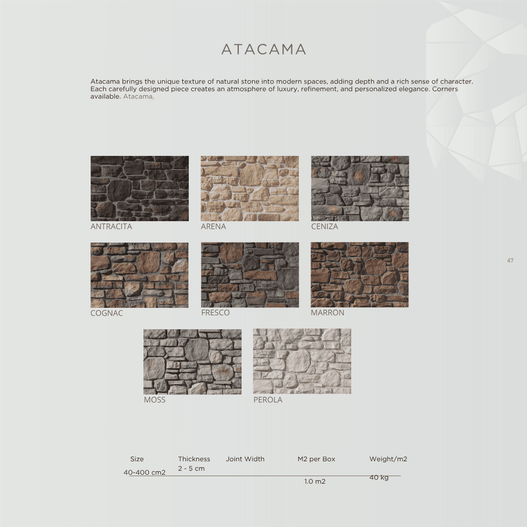 Atacama stone definition board