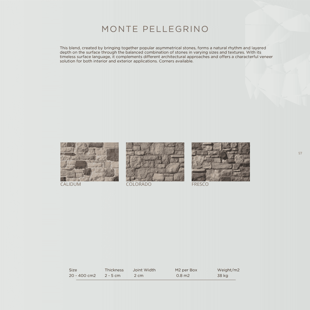 Monte Pellegrino stone definition board
