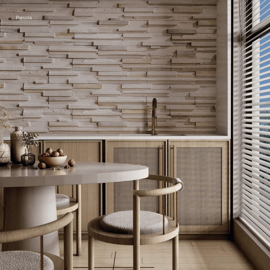 Roldos applied in a interior feature wall